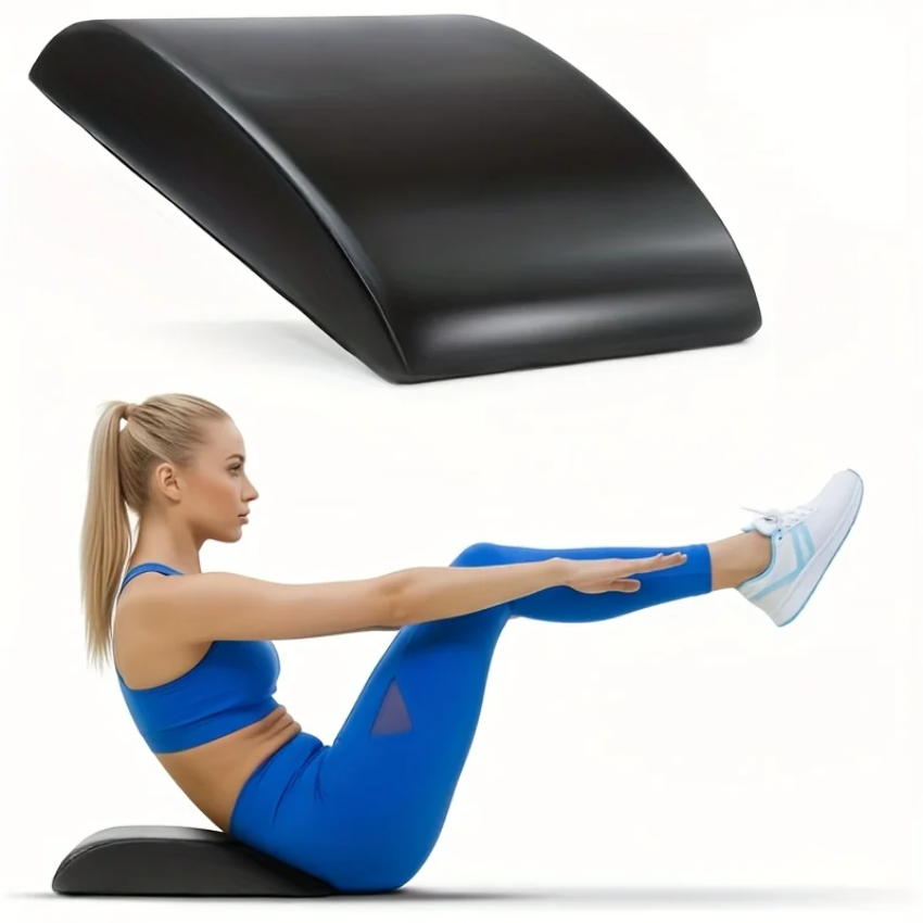 Ab Mat Crunch - 腹筋運動用アクセサリー 腹筋運動、シットアップ、クランチ、プッシュアップ、コアトレーニング用 ポータブルパッド入り形状