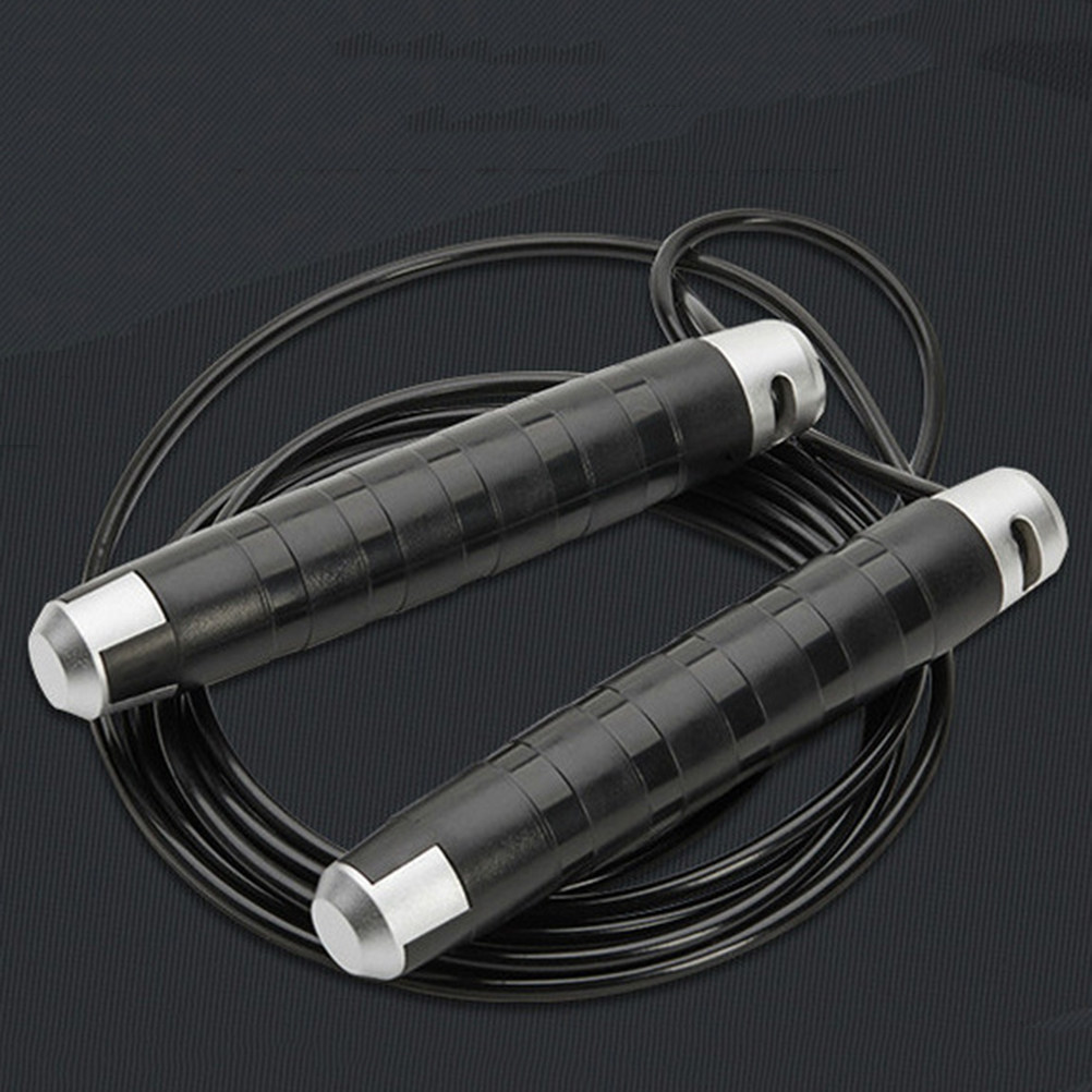 黒色スチールケーブルジャンプロープ、ベアリングシステム搭載、 - Jump Rope Speed Bearing のレビューと価格