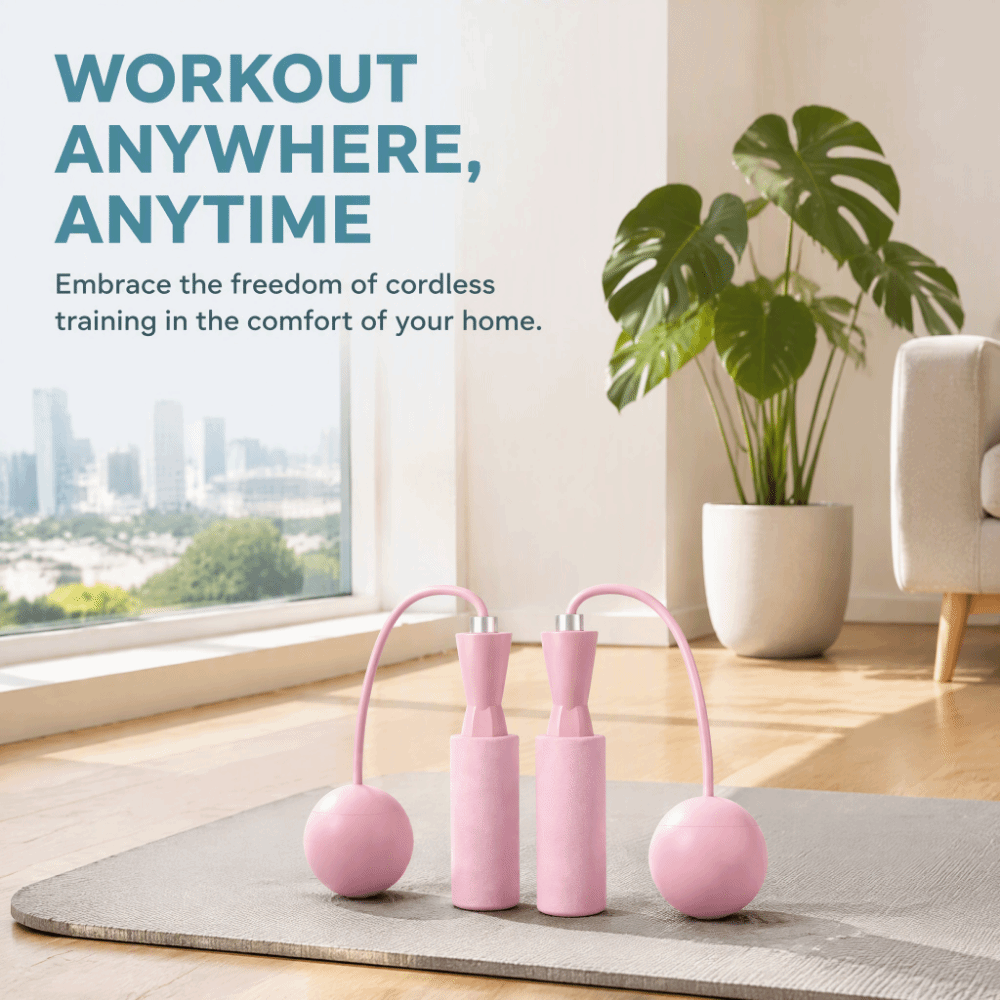 PVCロープ素材のコードレス縄跳び、ブルーとピンクのカラーオ - Skipping Rope Pvc のレビューと価格