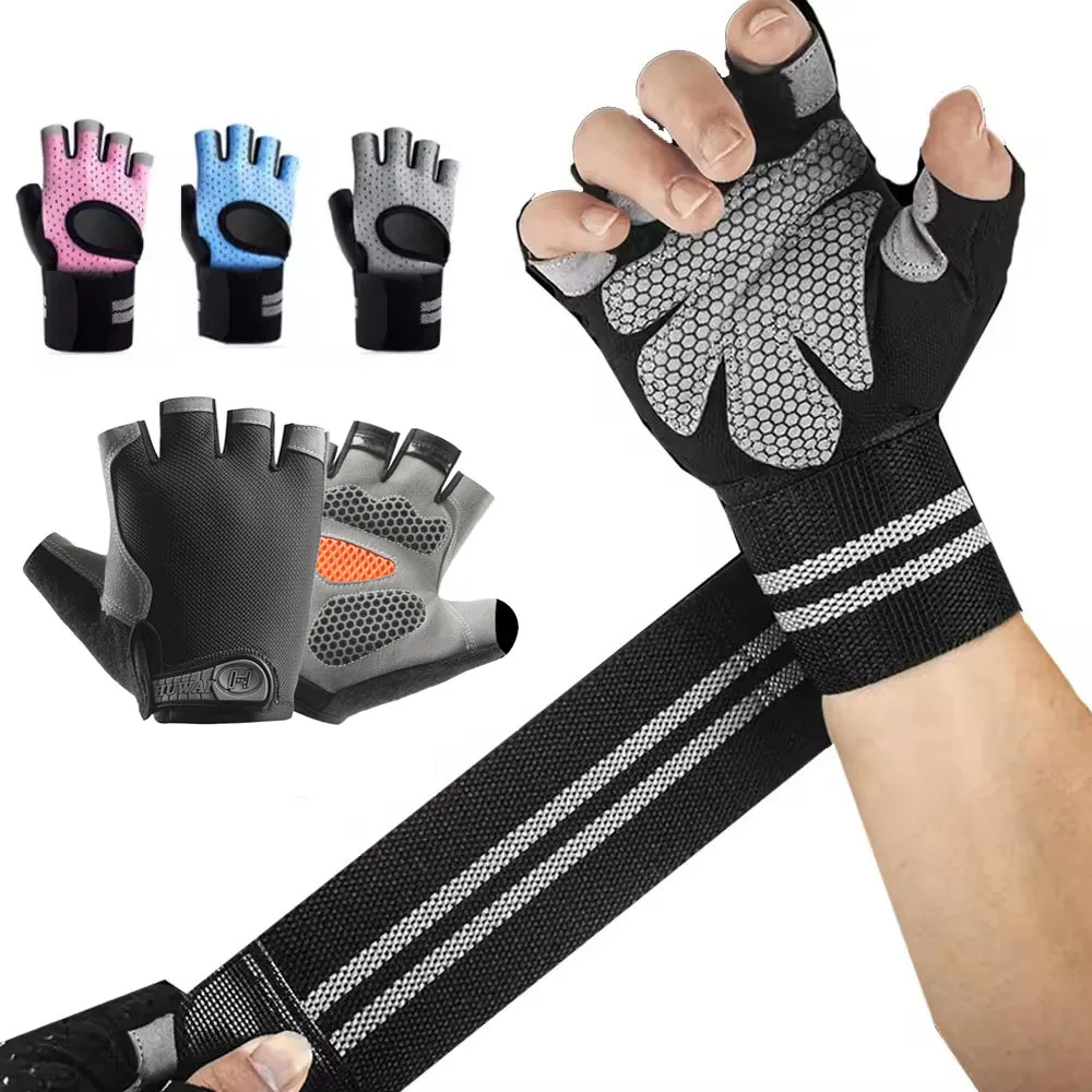 1 ペアハーフフィンガージムフィットネスグローブ男性 & 女 - Crossfit Workout Gear のレビューと価格